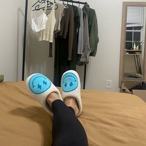Smiley face slippers